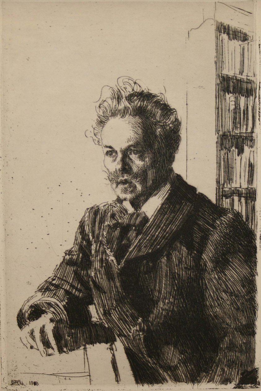 Srpna Strindberg od Anders Leonard Zorn