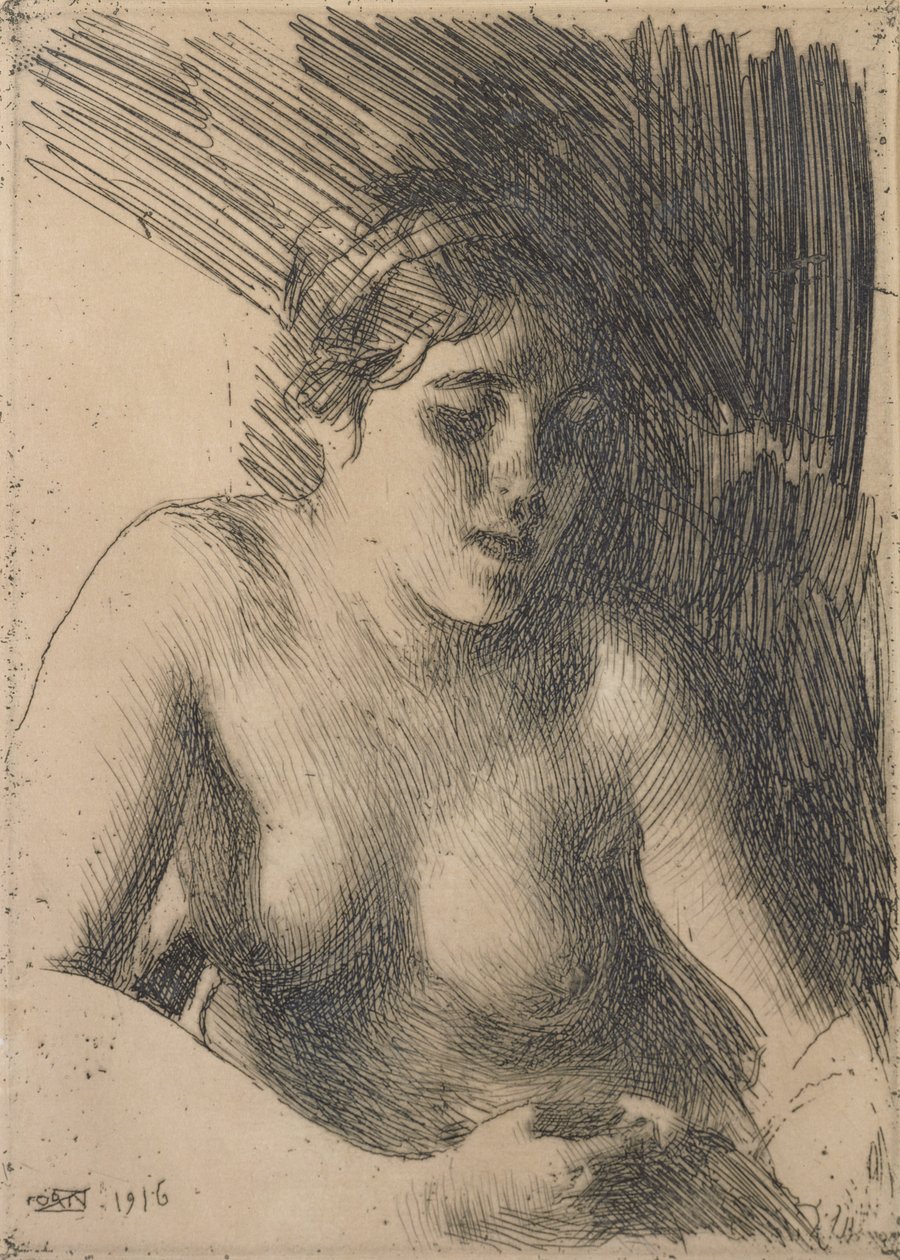 Busta nahé ženy od Anders Leonard Zorn