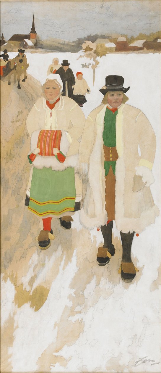 Církevní lidé od Anders Leonard Zorn
