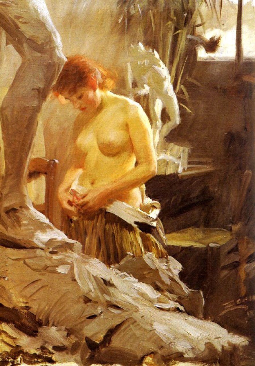 V ateliéru Wikström od Anders Leonard Zorn