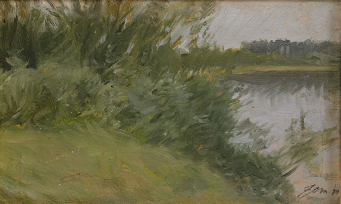 Ostrov v Saxvikenu 1890 od Anders Leonard Zorn