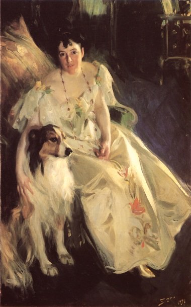 Paní Baconová od Anders Leonard Zorn