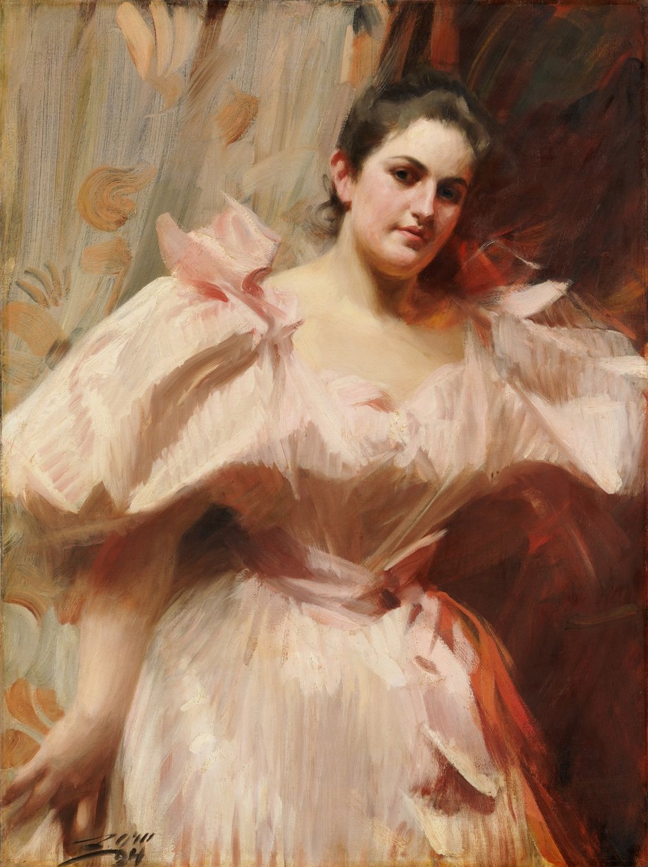Portrét Friedy Schiffové od Anders Leonard Zorn