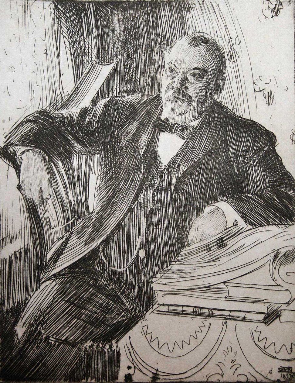 Prezident Grover Cleveland od Anders Leonard Zorn