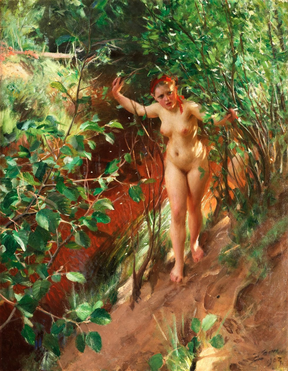 Červený písek od Anders Leonard Zorn
