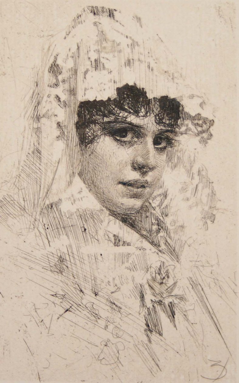 Španělská žena od Anders Leonard Zorn