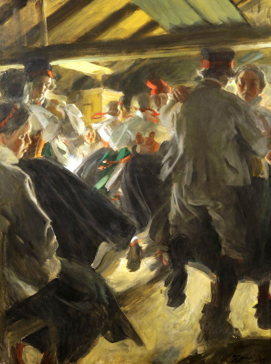 Tanec v Gopsmorkate od Anders Leonard Zorn
