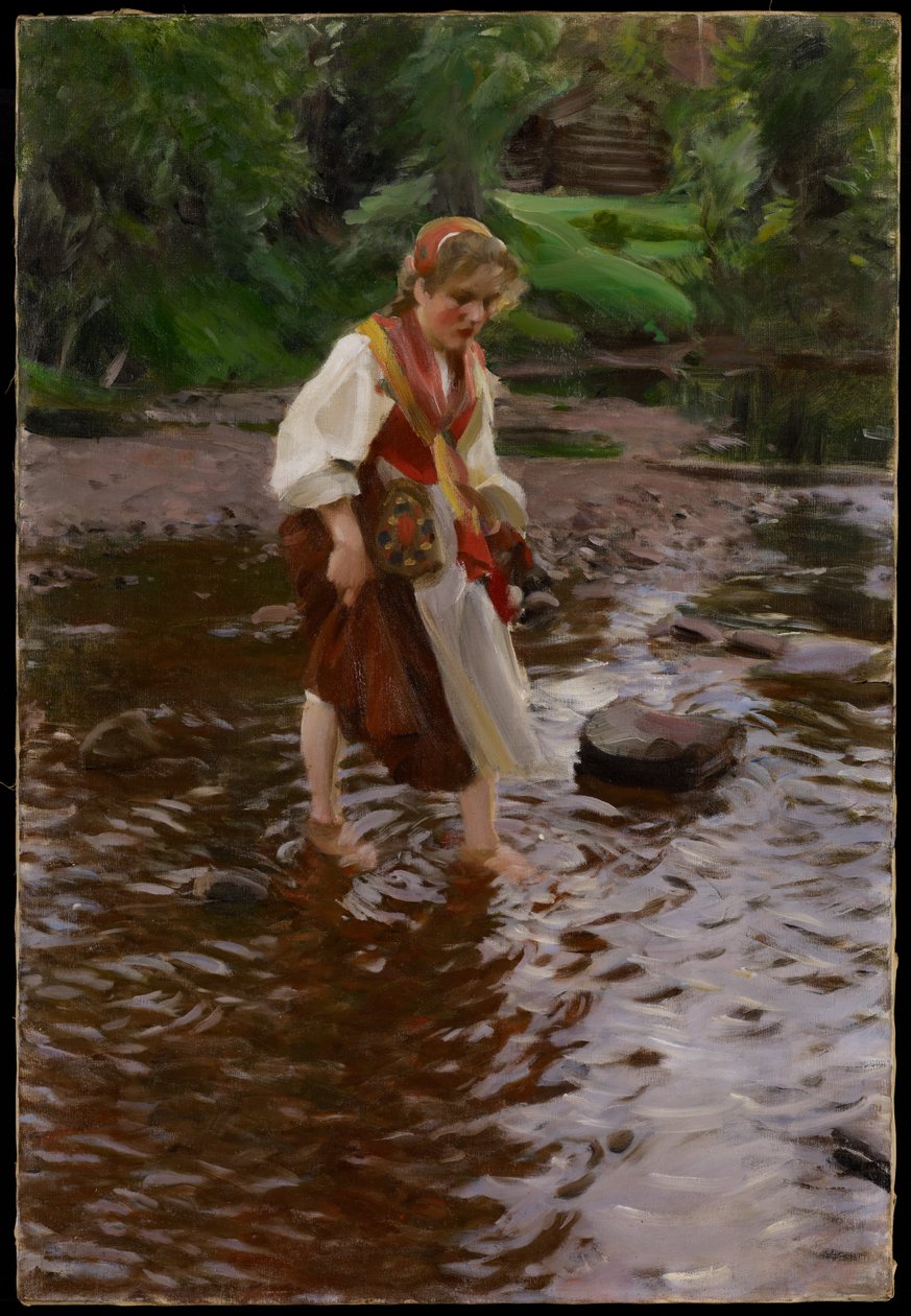 Dívka z Alvdalenu, kolem roku 1911 od Anders Leonard Zorn