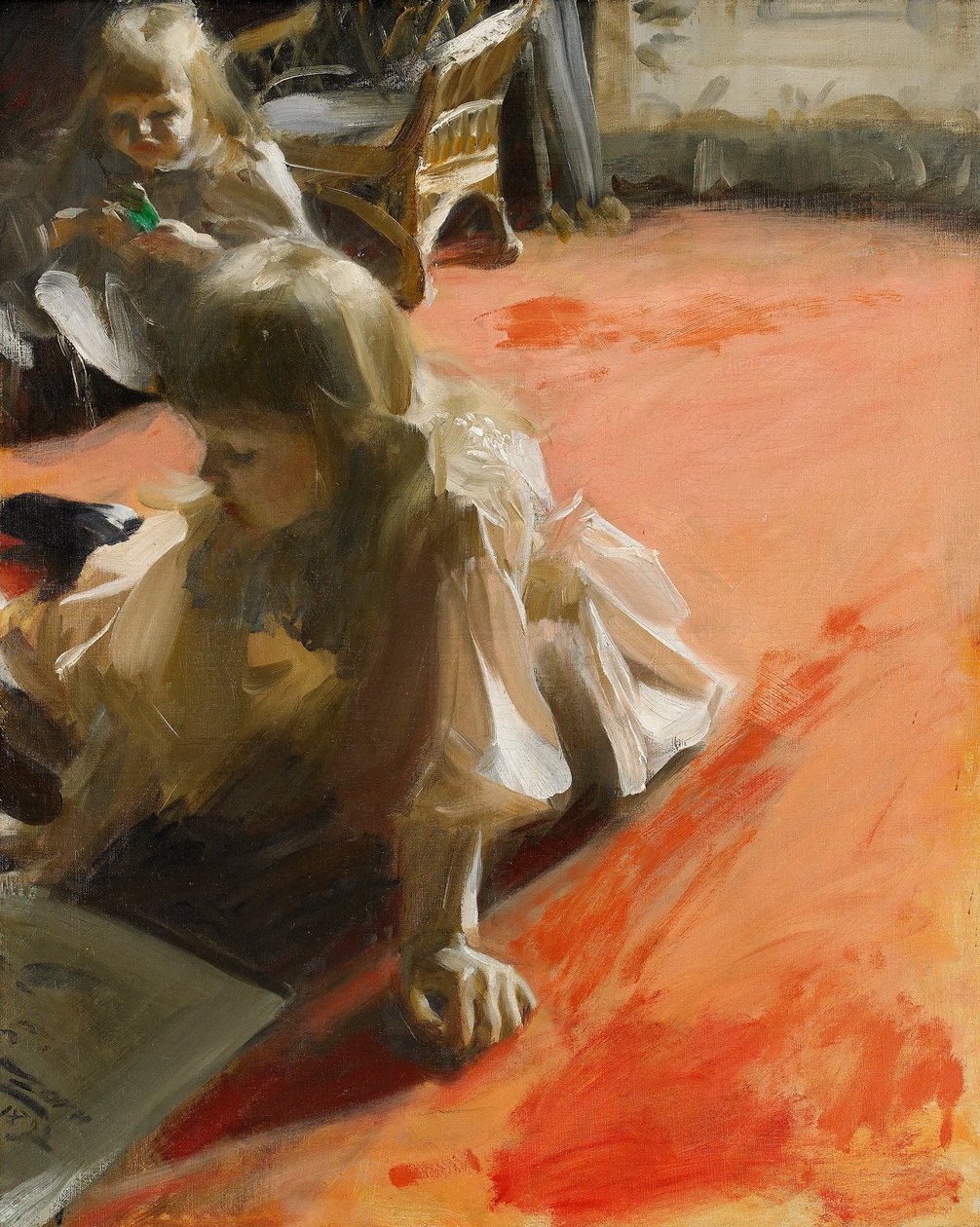 Portrét dcer Ramona Subercaseaux od Anders Leonard Zorn