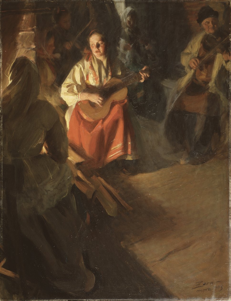 Hudební rodina, 1905 od Anders Leonard Zorn