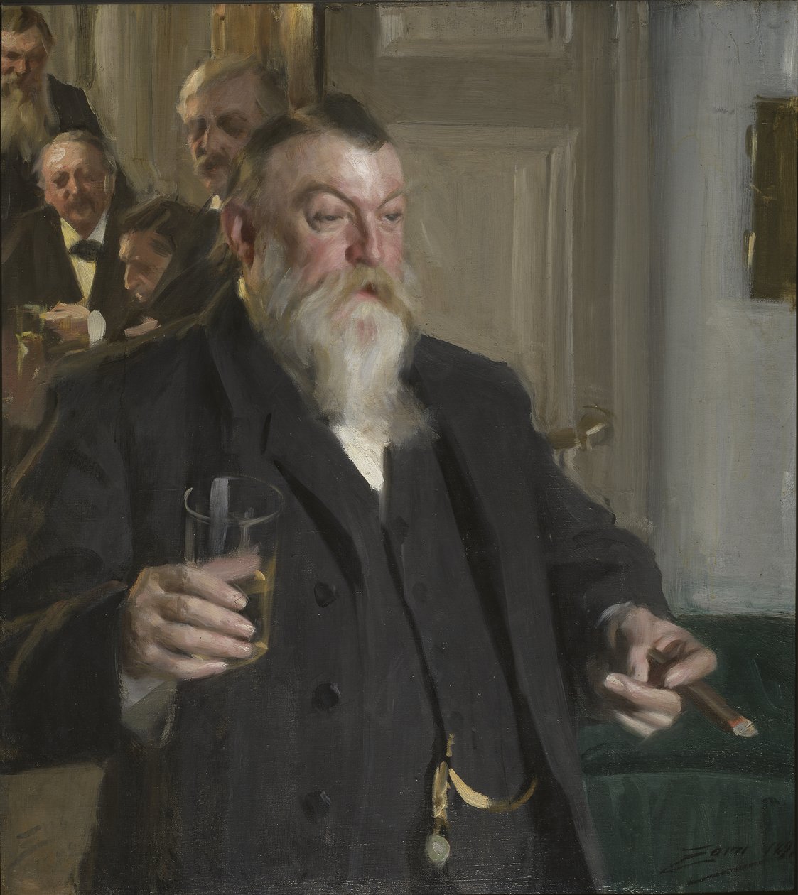Přípitek ve společnosti Idun od Anders Leonard Zorn