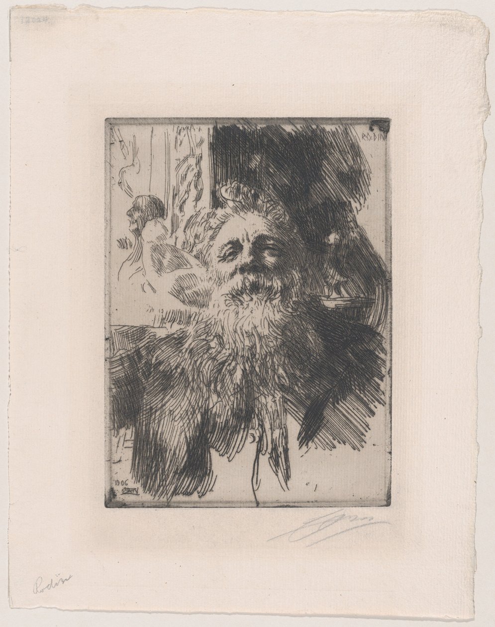 Auguste Rodin od Anders Leonard Zorn