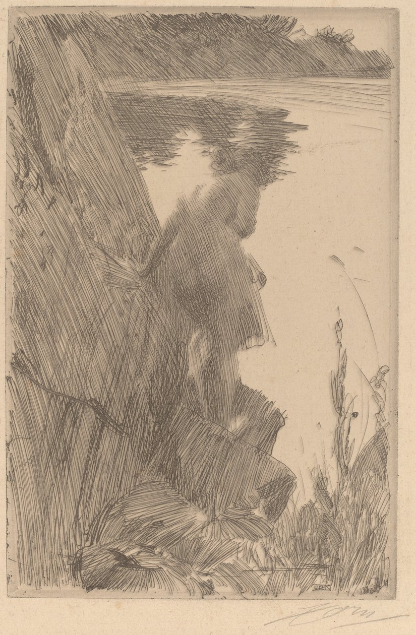 Bather III Bather from the Back, 1896. od Anders Leonard Zorn
