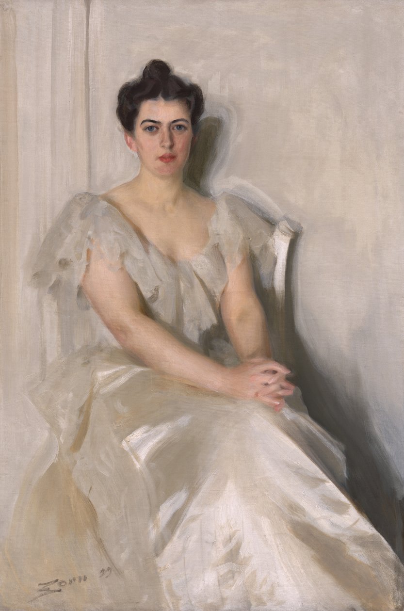 Frances Folsom Clevelandová od Anders Leonard Zorn