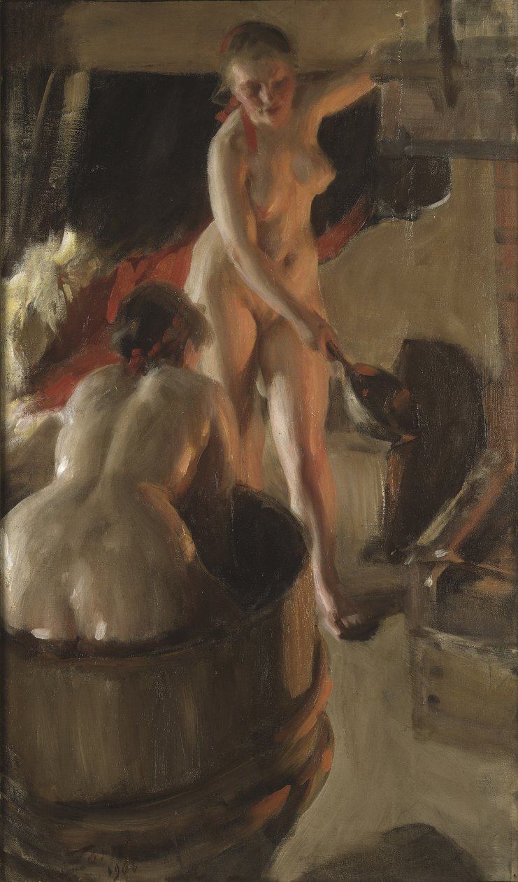 Dívky z Dalarny se koupou, 1908 od Anders Leonard Zorn