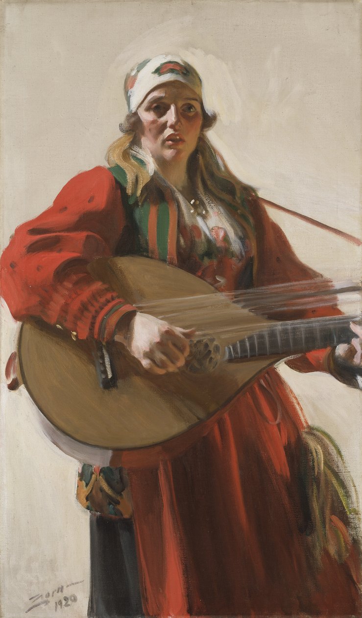 Domácí melodie, 1920 od Anders Leonard Zorn