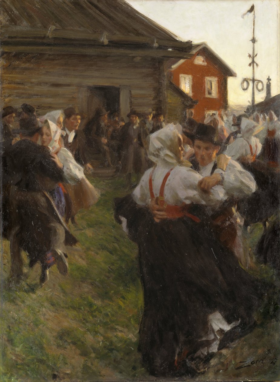 Svatojánský tanec od Anders Leonard Zorn