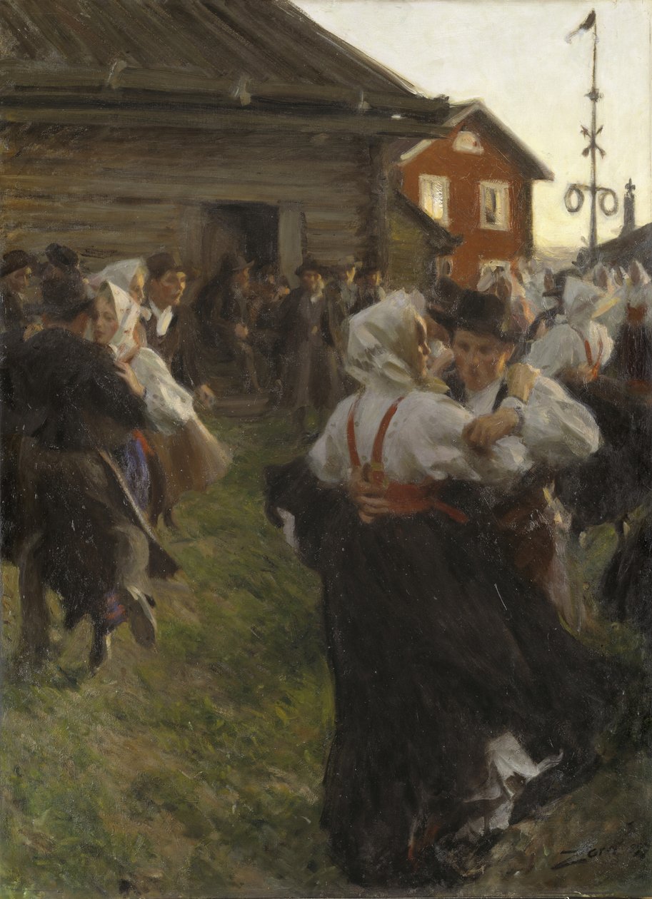 Svatojánský tanec od Anders Leonard Zorn