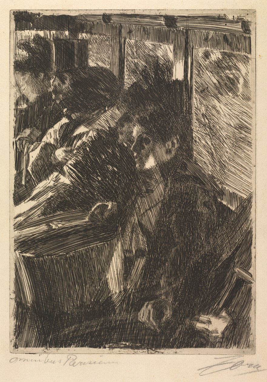 Omnibus, 1892. od Anders Leonard Zorn