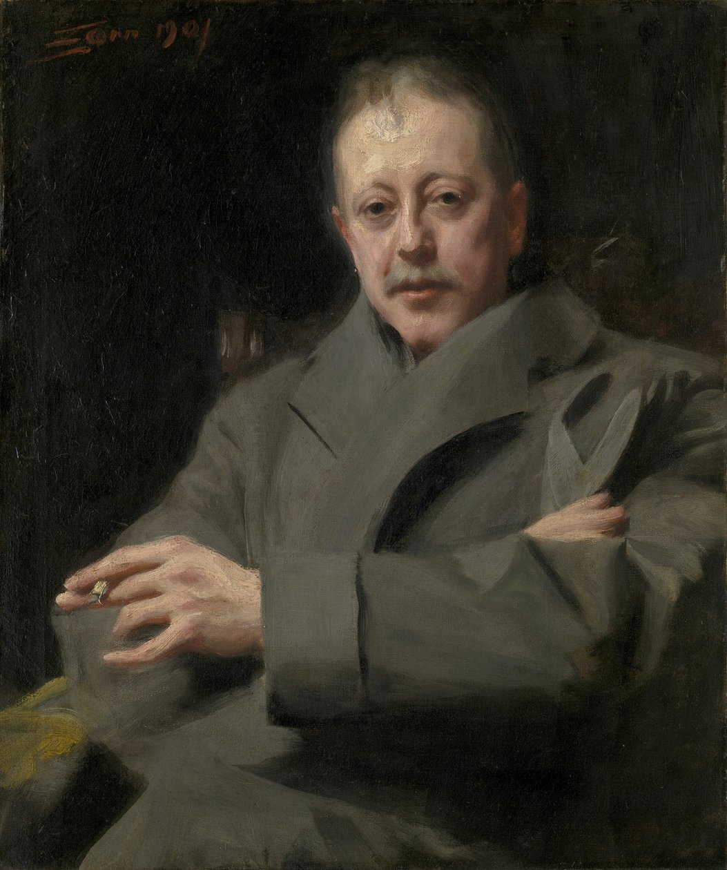 Portrétní studie muže, 1901. od Anders Leonard Zorn
