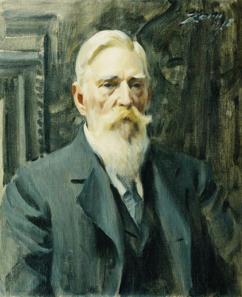 Portrét Carla Axela Soderlunda, 1918 od Anders Leonard Zorn
