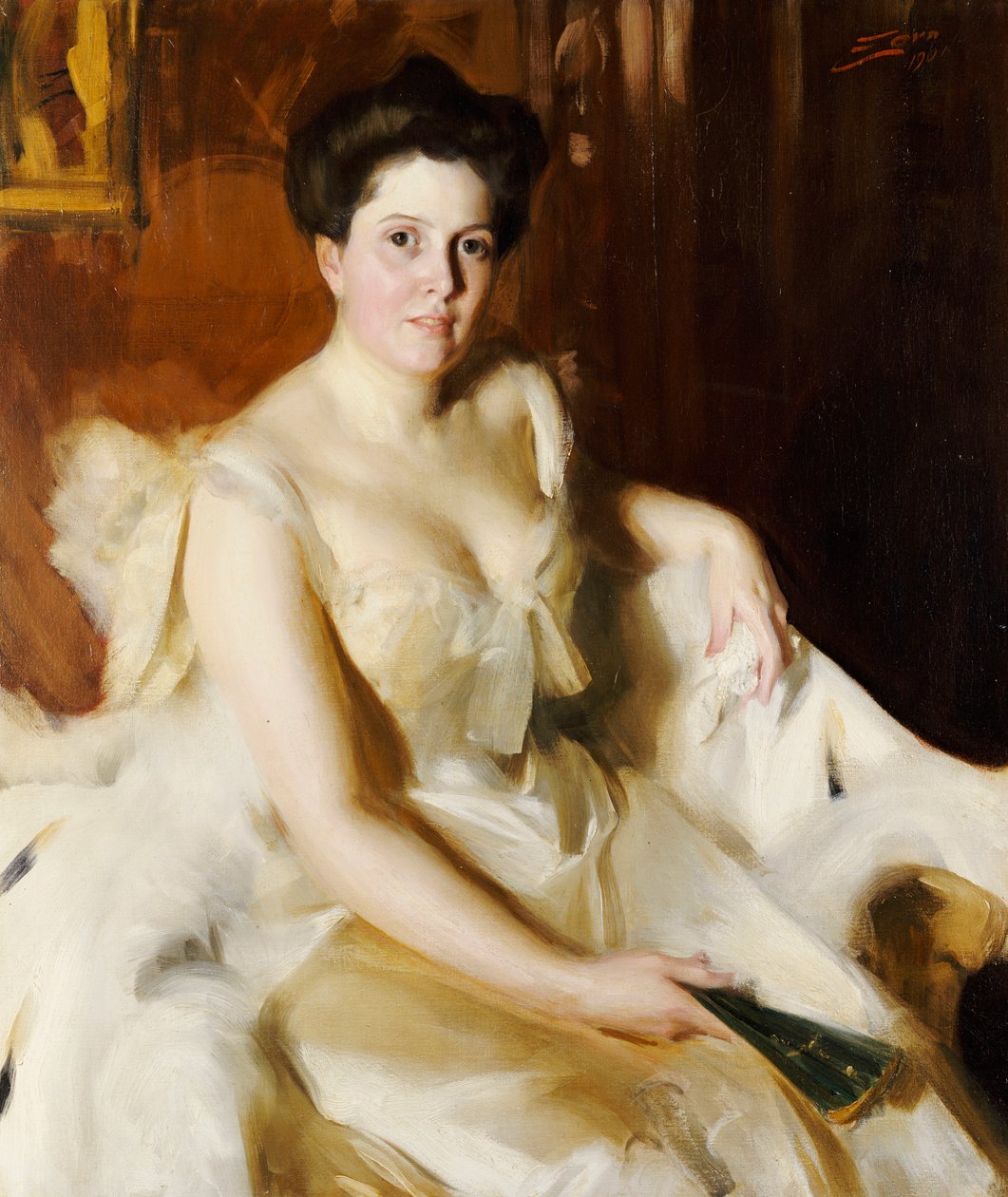 Portrét paní de Ver Warner od Anders Leonard Zorn