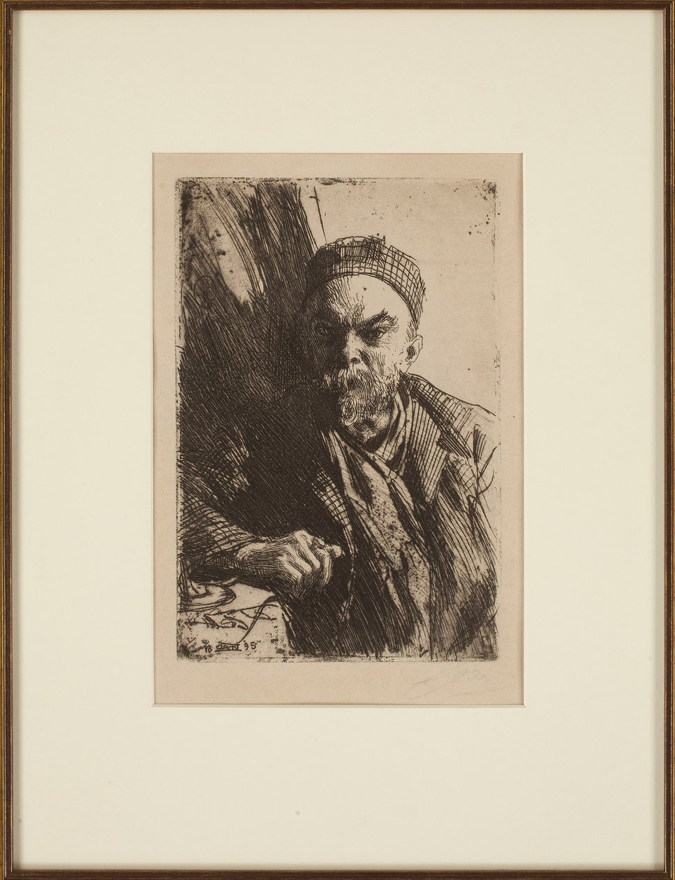 Portrét básníka Paula Verlaina 1844-1896, 1895 od Anders Leonard Zorn