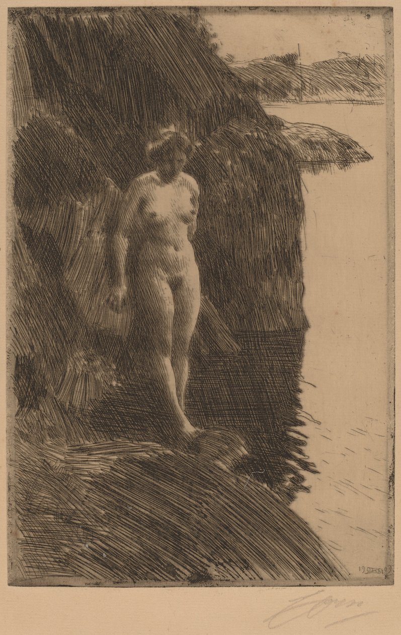 Propast, 1909. od Anders Leonard Zorn
