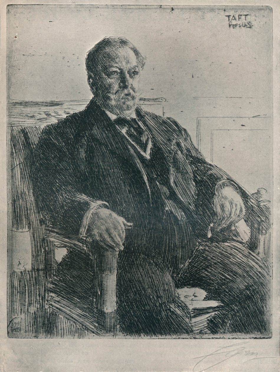 Prezident Taft, 1911 od Anders Leonard Zorn
