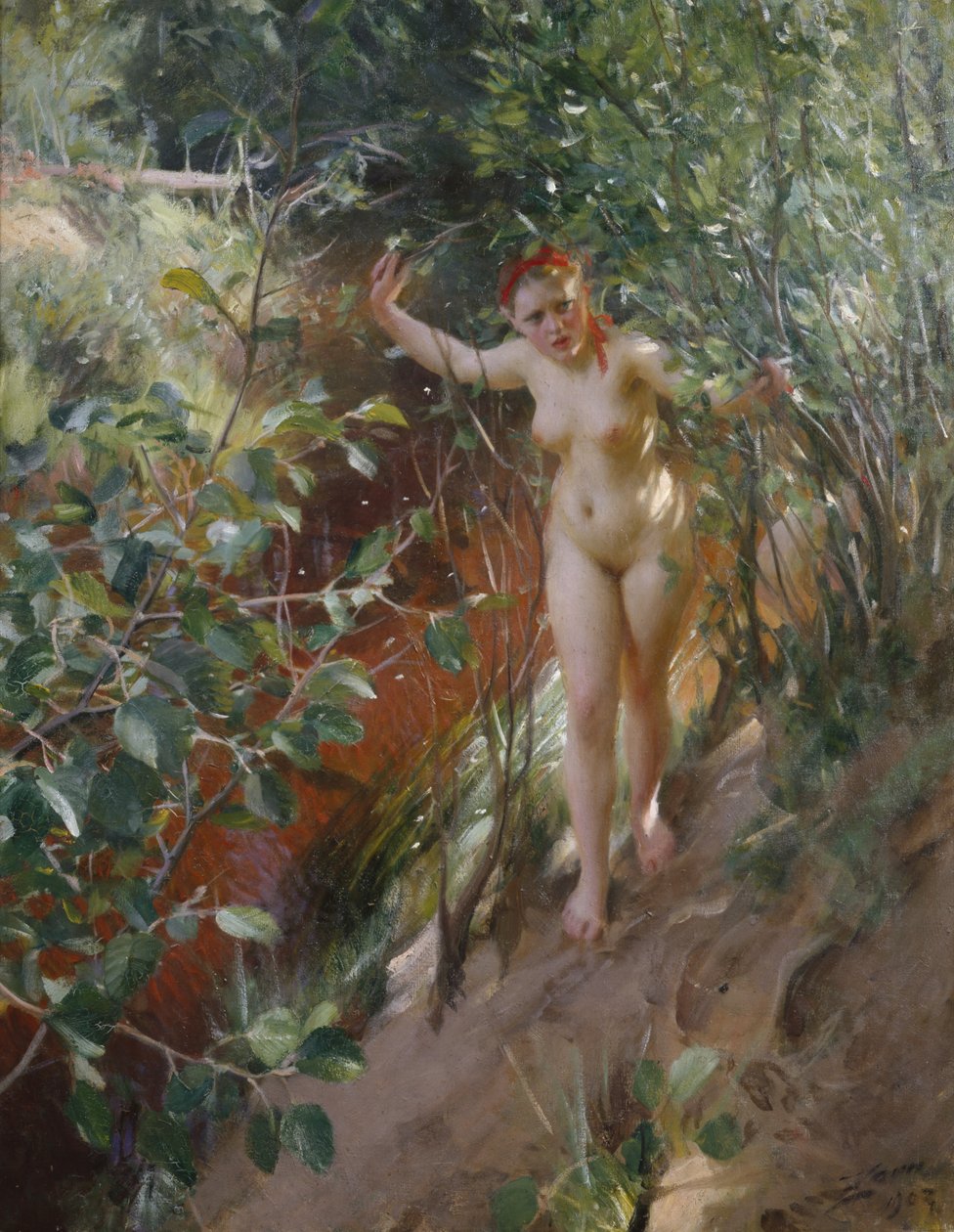 Červený písek od Anders Leonard Zorn