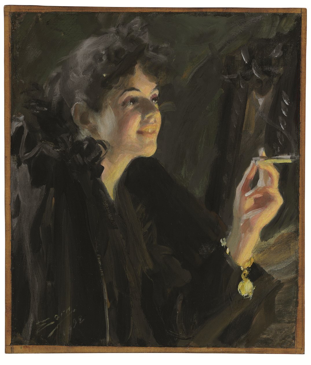 Cigaretová dívka od Anders Leonard Zorn