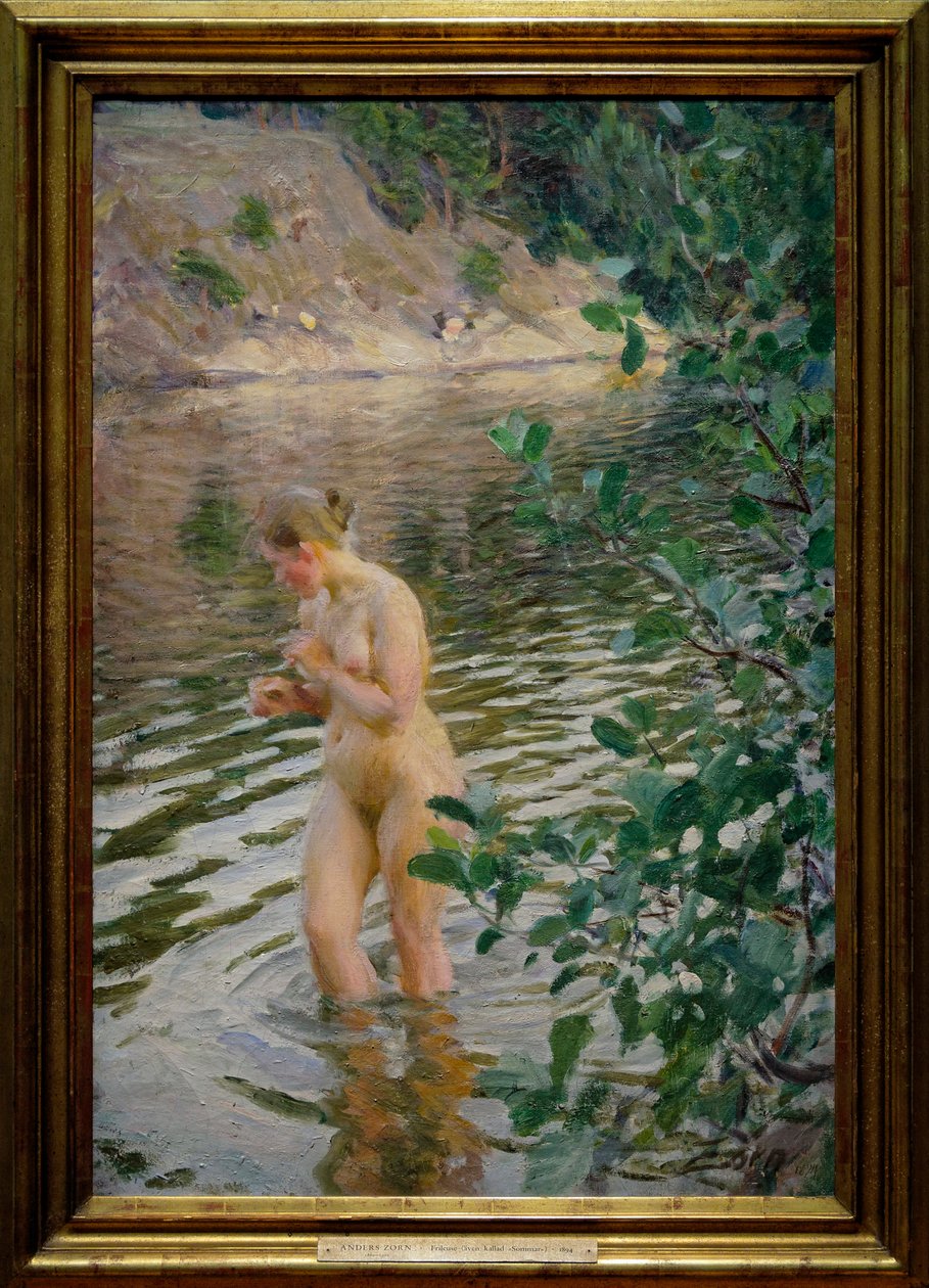 Studený proud od Anders Leonard Zorn