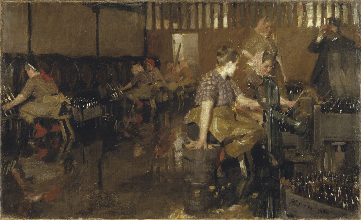 Malý pivovar, 1890 od Anders Leonard Zorn