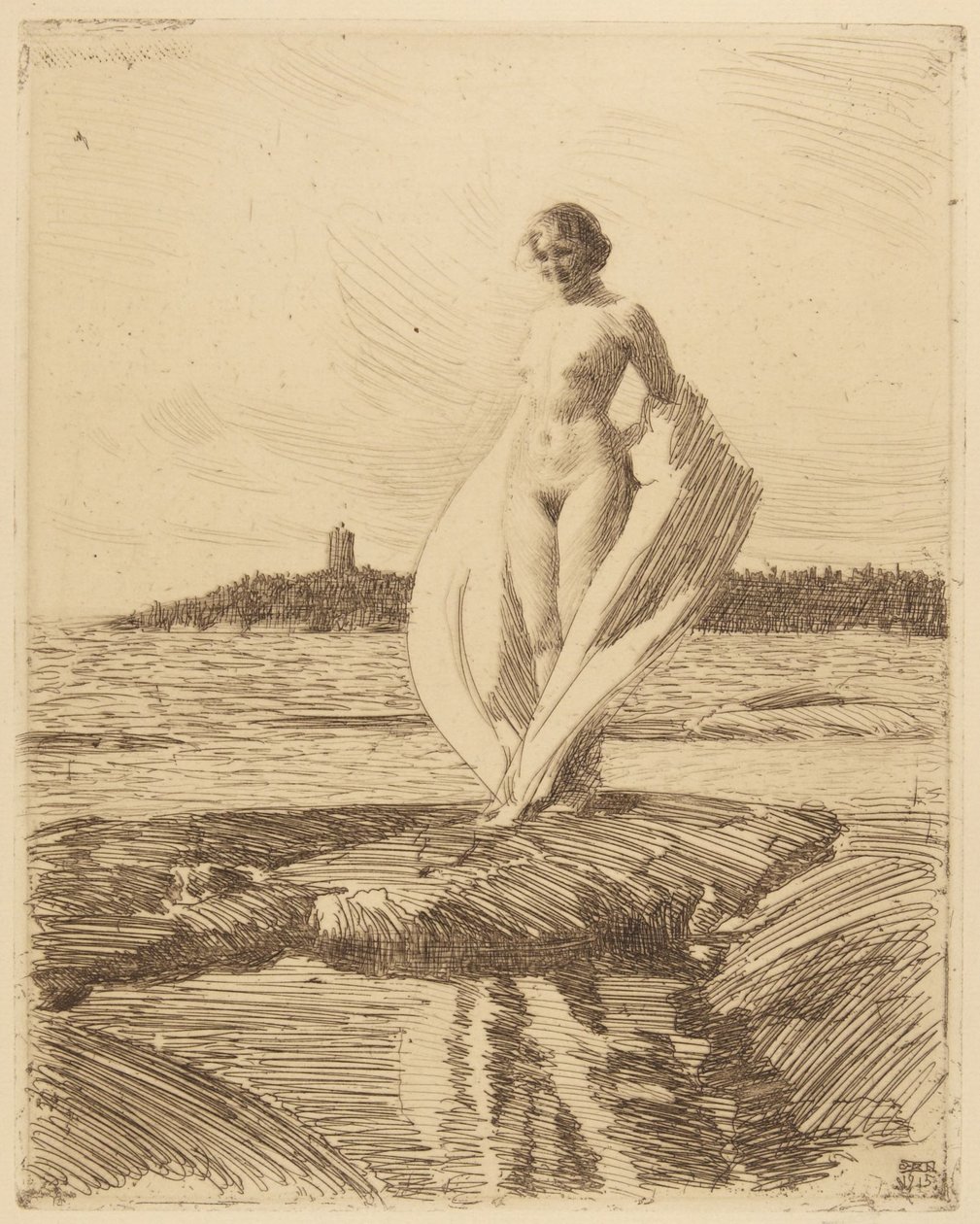 Labuť od Anders Leonard Zorn