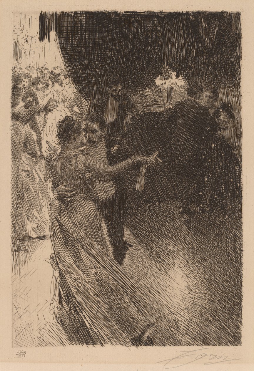 Valčík, 1891. od Anders Leonard Zorn