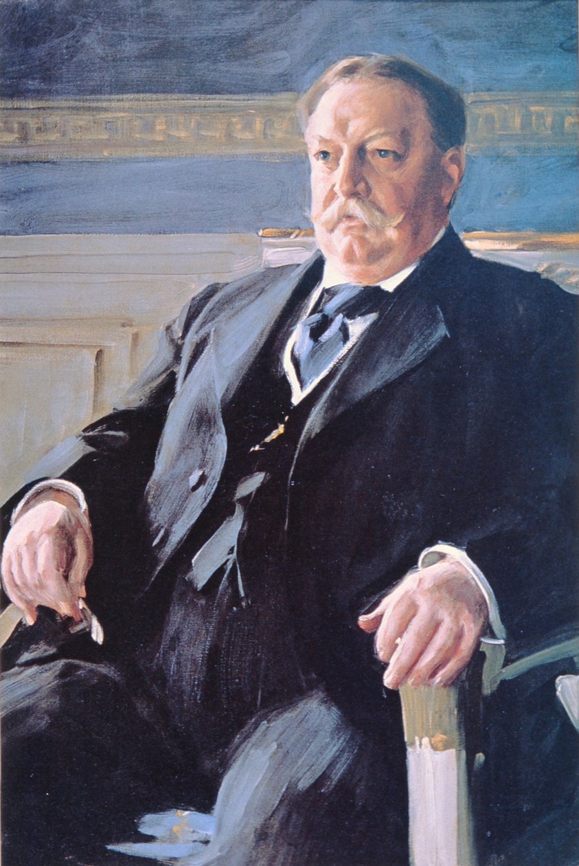 William H. Taft (1857-1930) (barevné lito) od Anders Leonard Zorn