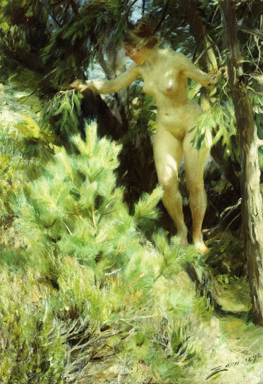 Wood-Sprite, 1892 od Anders Leonard Zorn