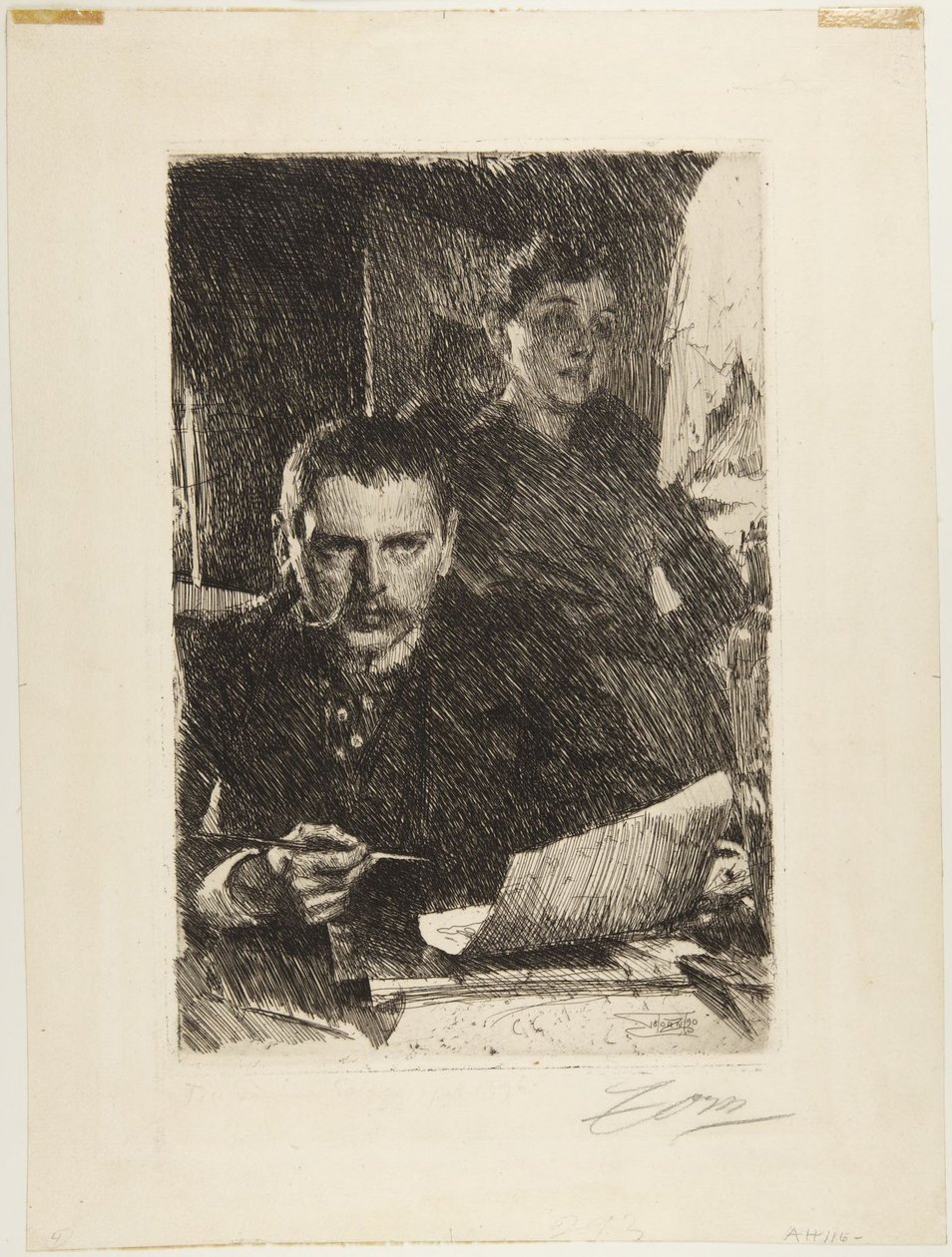 Zorn a jeho manželka od Anders Leonard Zorn