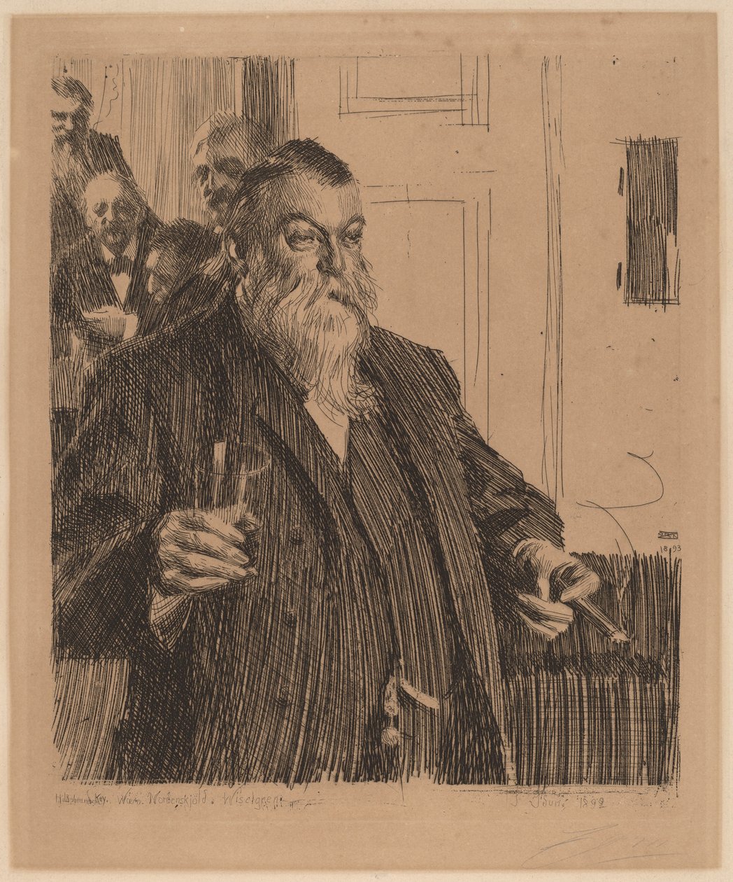 Přípitek II od Anders Leonard Zorn