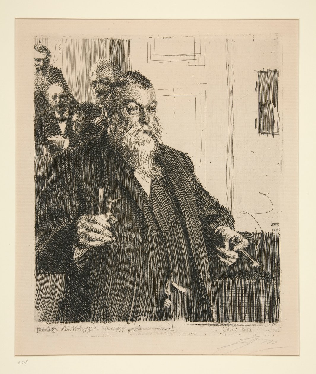 Přípitek II od Anders Leonard Zorn