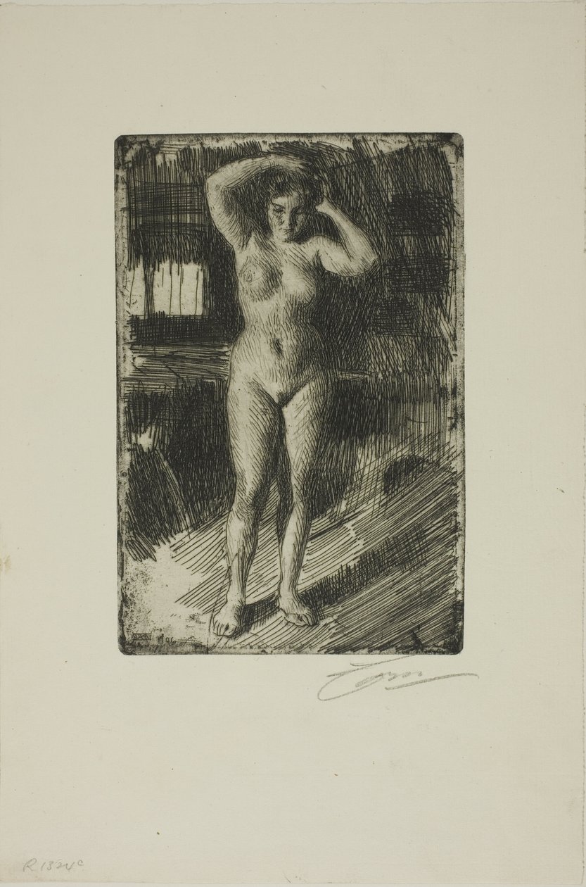 Anna si dělá vlasy od Anders Leonard Zorn