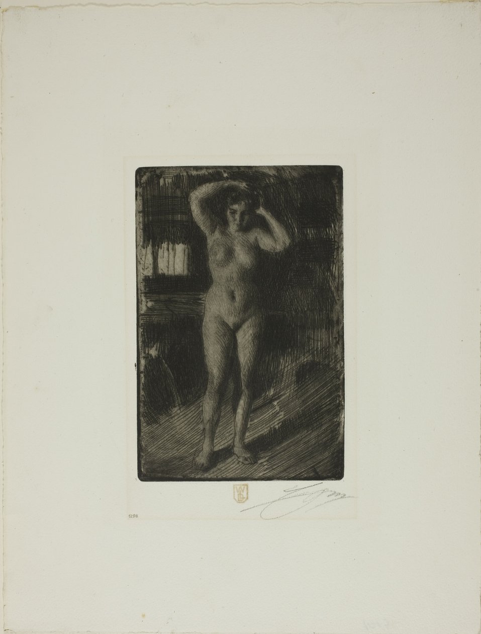 Anna si dělá vlasy od Anders Leonard Zorn