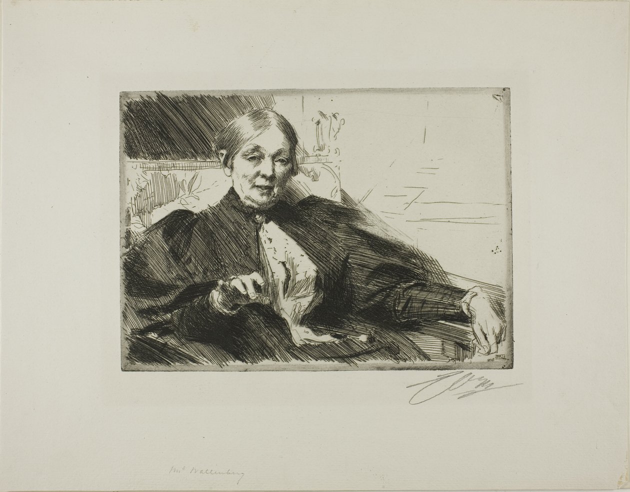 Anna Wallenbergová od Anders Leonard Zorn