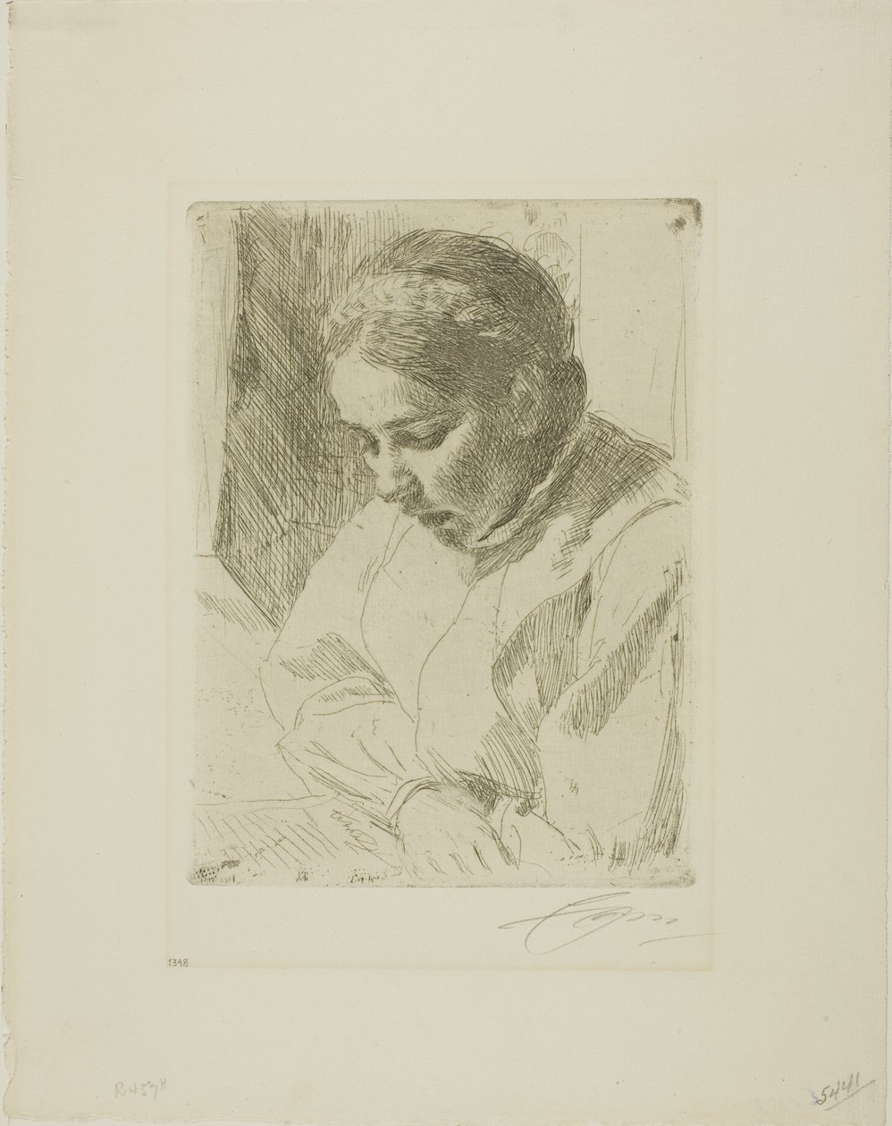 Při modlitbě od Anders Leonard Zorn