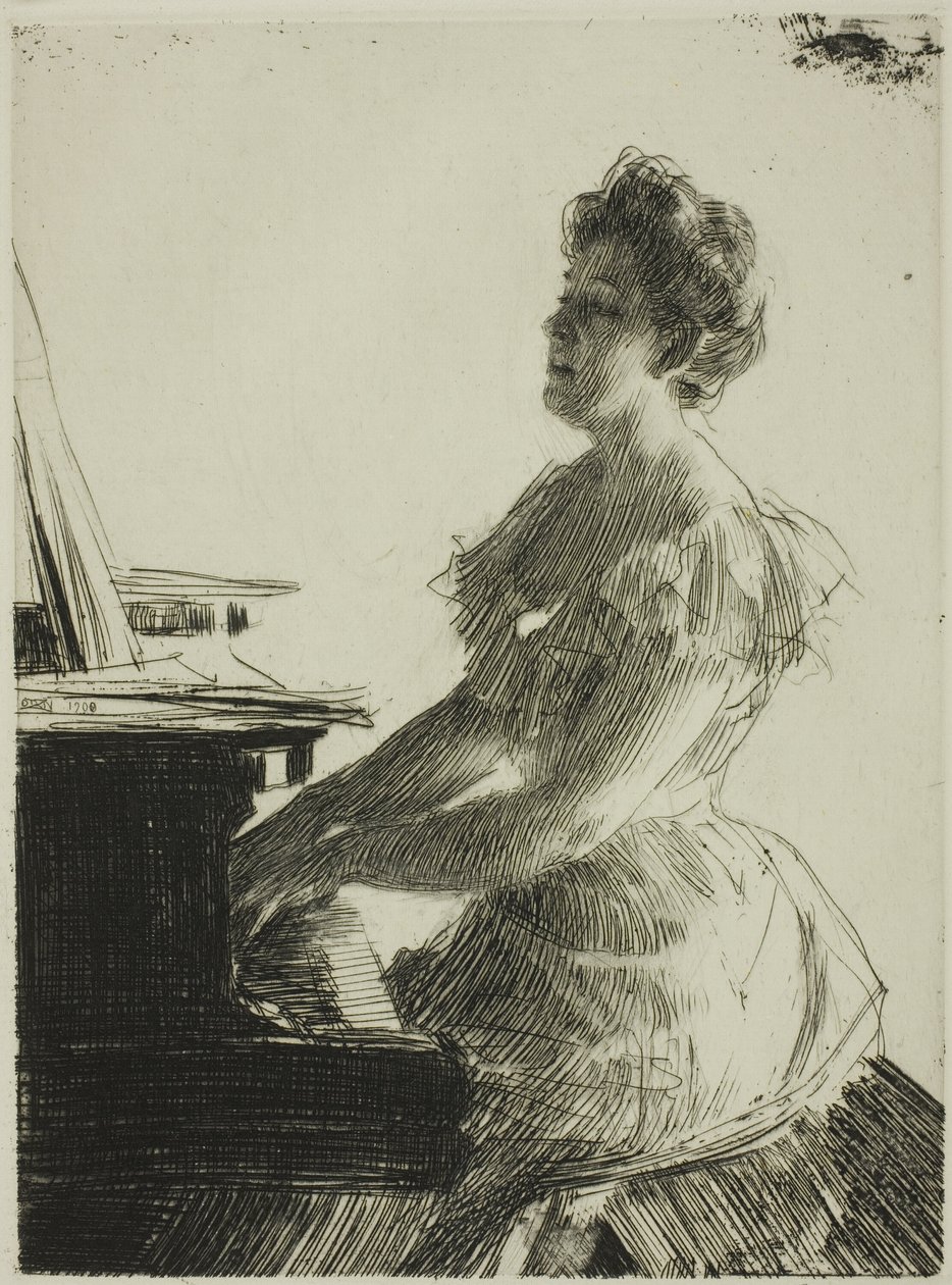U klavíru od Anders Leonard Zorn