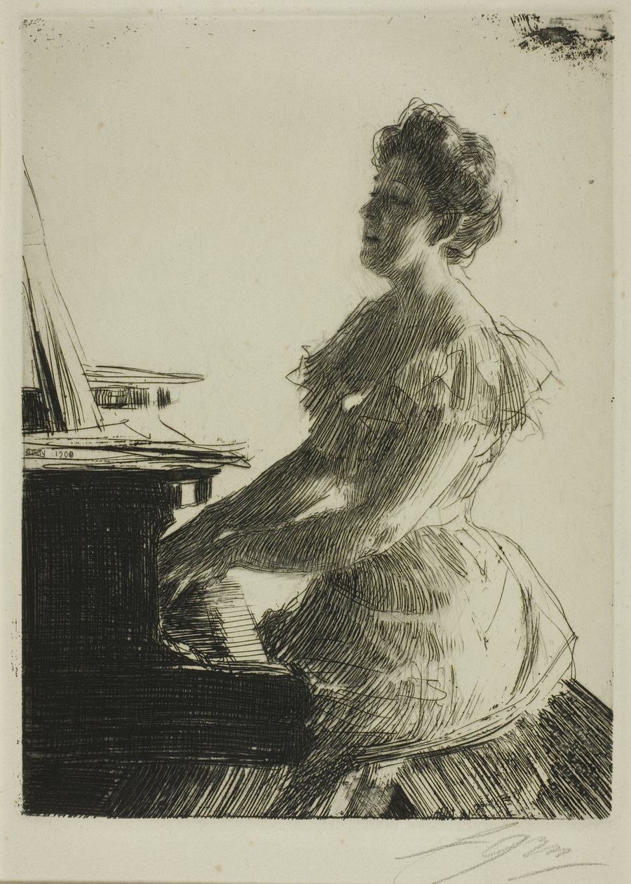U klavíru od Anders Leonard Zorn