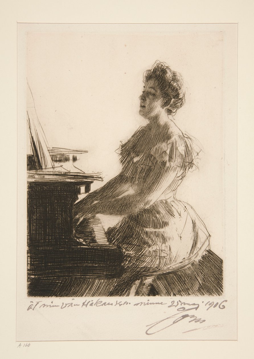 U klavíru od Anders Leonard Zorn