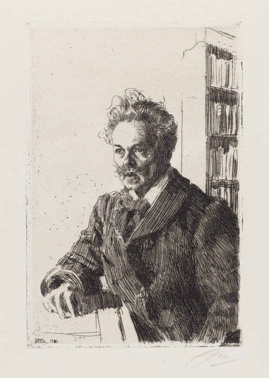 August Strindberg od Anders Zorn