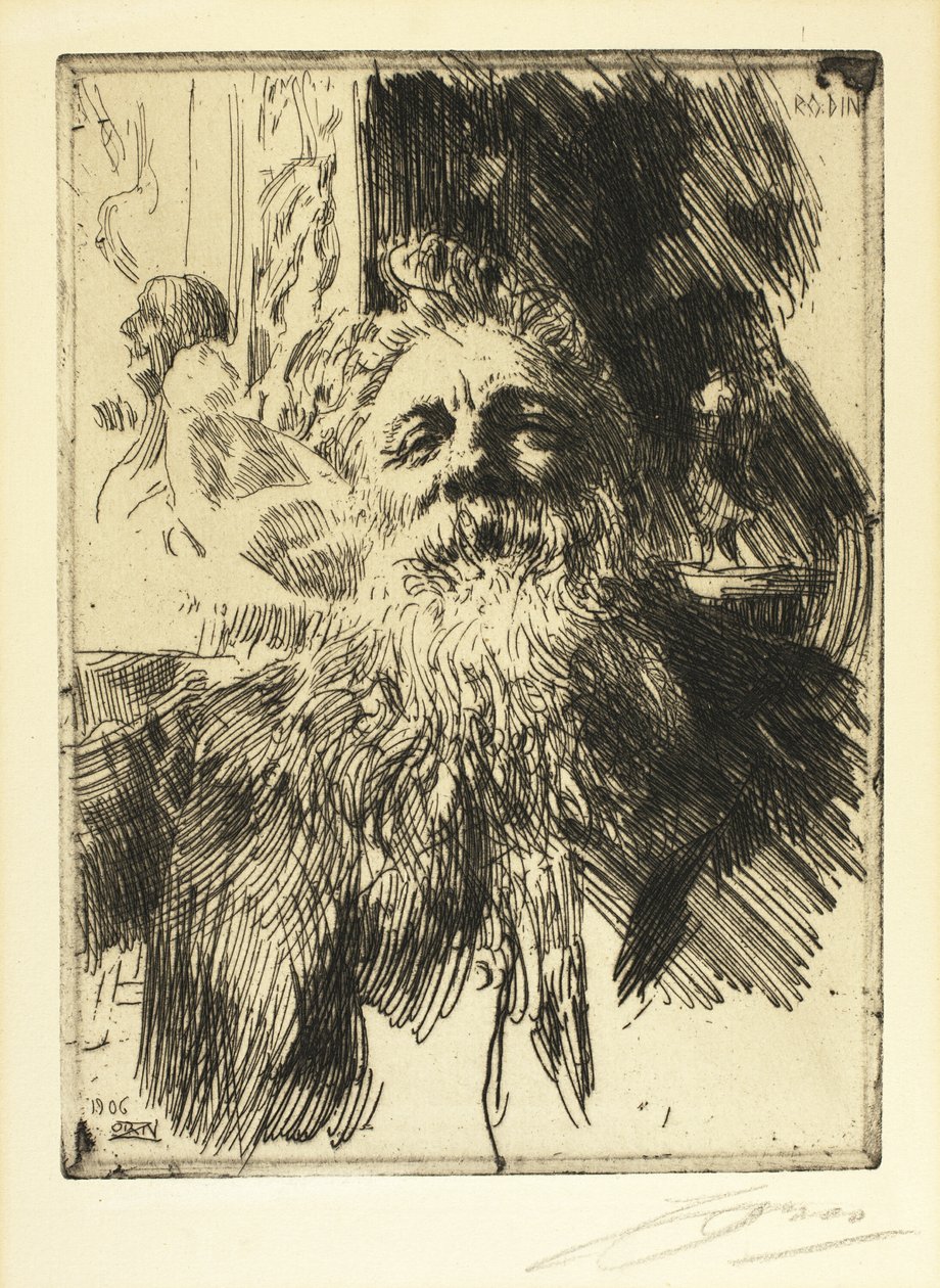 Auguste Rodin od Anders Leonard Zorn