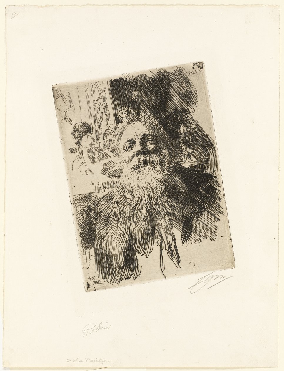 Auguste Rodin od Anders Leonard Zorn